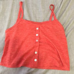 pink crop top